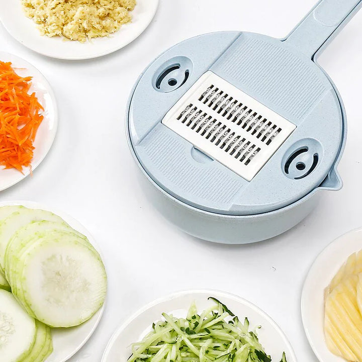 BowLift | Multifunctional Vegetable Grater with Sieve – 3-in-1 Kitchen Grater for Vegetables & Fruits | Practical Kitchen Helper with Collection Tray