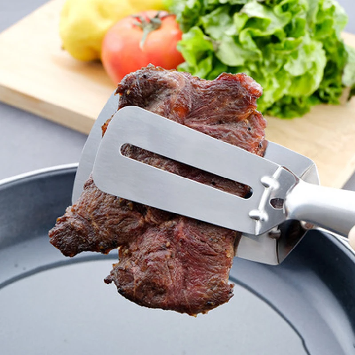 BowLift | FlipGrip – Versatile stainless steel spatula