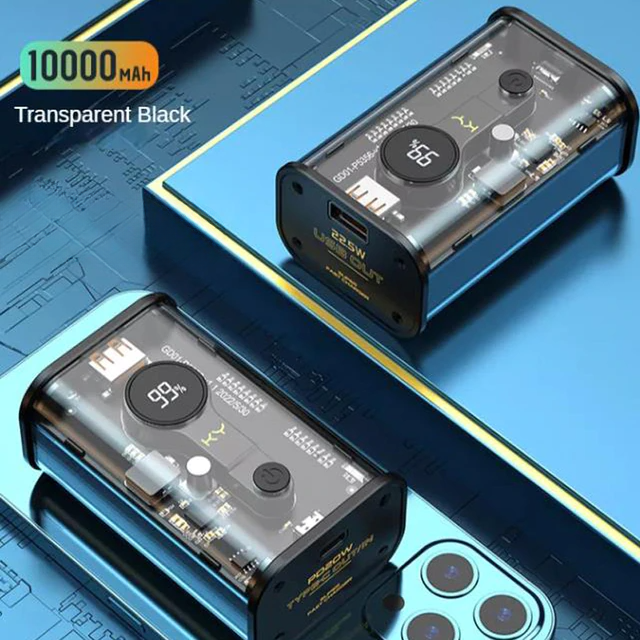 BowLift | Digital Display Transparent Power Bank