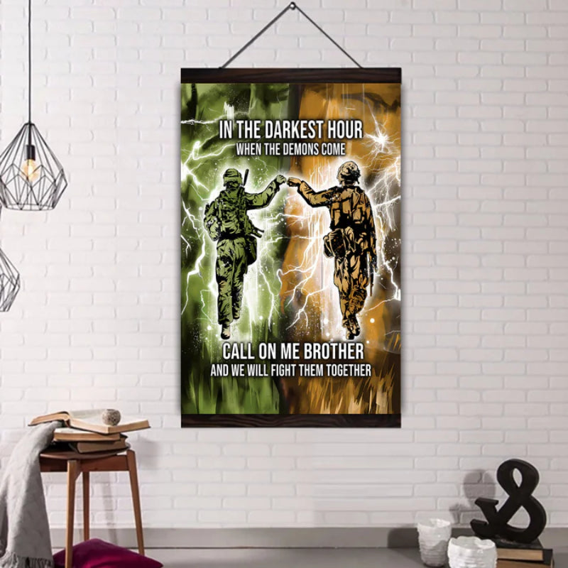 Brotherhood Strength Canvas Wall Art | Bowlift