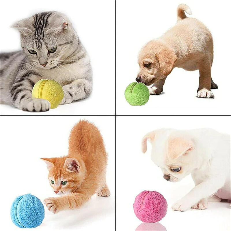 BowLift | Pet Electric Ball Toy with Plush Cover(4 Colors Included)