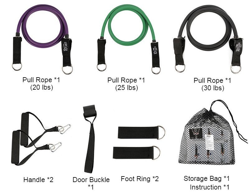 BowLift | Multifunction Home Latex Fitness Pull Rope, Portable Exercise Equipment Tensile Elastic Resistance Band