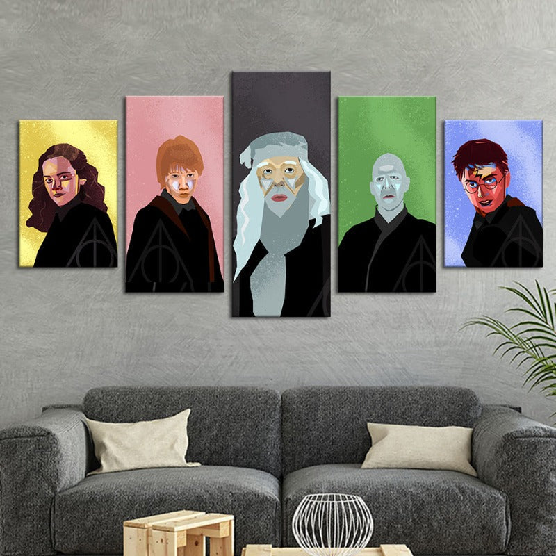 Harry Potter Characters - Canvas Wall Art Painting | Bowlift