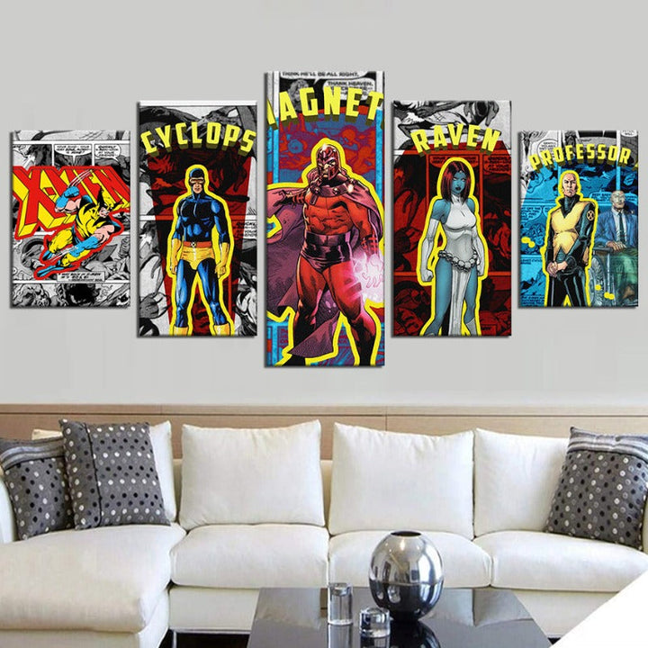 Marvel Comic Superheroes - Canvas Wall Art Painting | Bowlift