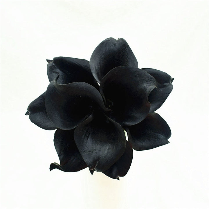 BowLift | 10 marine blue Calla lily PU Real Touch flowers wedding decoration bouquets table decoration artificial flowers home decor