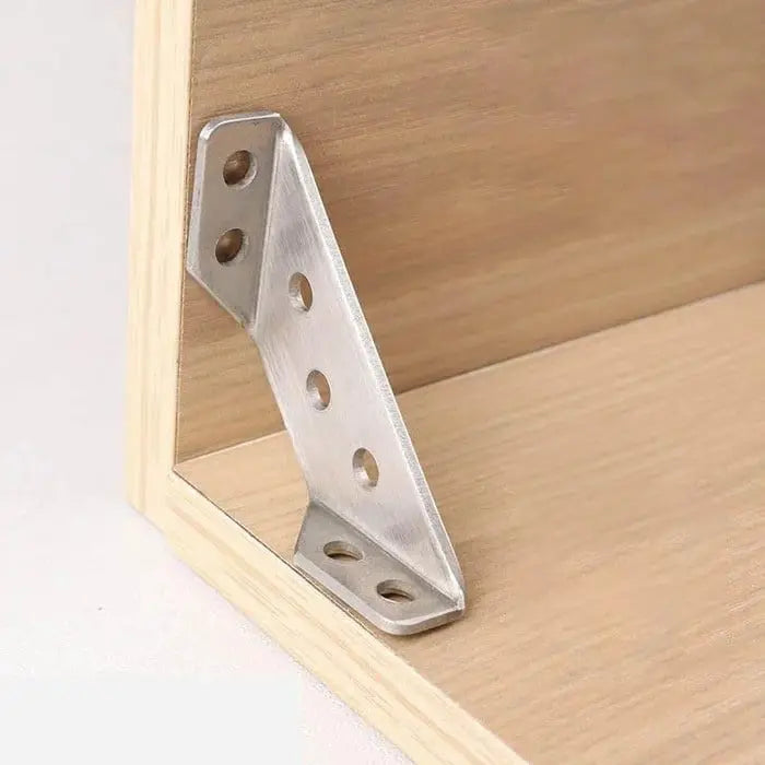 BowLift | 10 Pieces Furniture Corner Connectors made of Stainless Steel – Robust Support Brackets