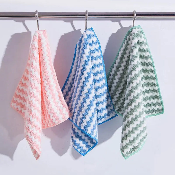 BowLift | 10 pieces reusable microfiber cleaning cloth for kitchen and surfaces