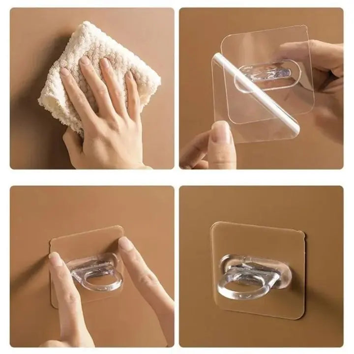BowLift | 10 pieces | Self-adhesive round wall hooks – versatile use