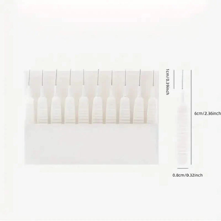 BowLift | 10-Piece Set: Easy to Clean Shower Head Brushes - Effortless Shower Head Crevice Cleaner