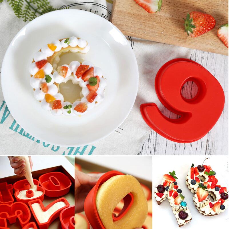 10" Silicone Number Cake Mold Perfect for Number Shaped Cakes | Bowlift