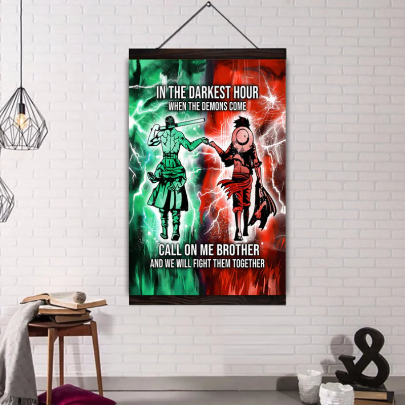 Brotherhood Strength Canvas Wall Art | Bowlift