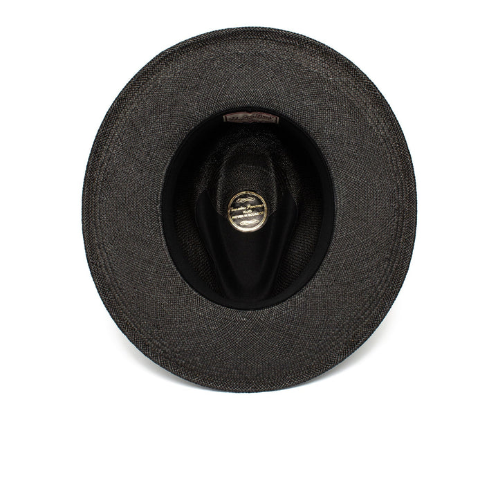 Summer Straw Fedora Hat-Black | Bowlift