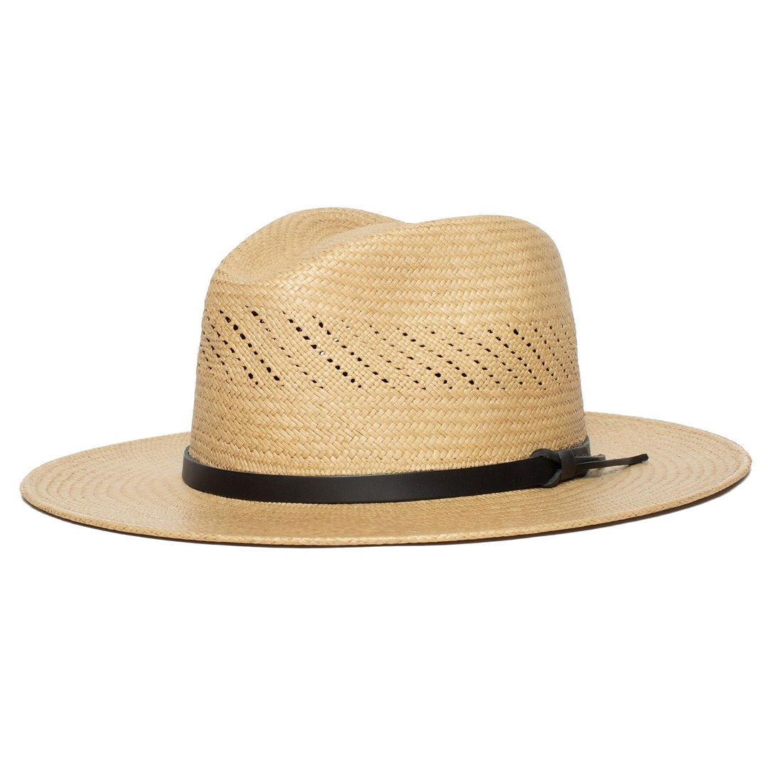 Summer Straw Fedora Hat-Black | Bowlift
