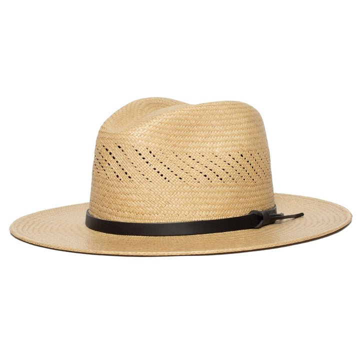 Summer Straw Fedora Hat-Black | Bowlift