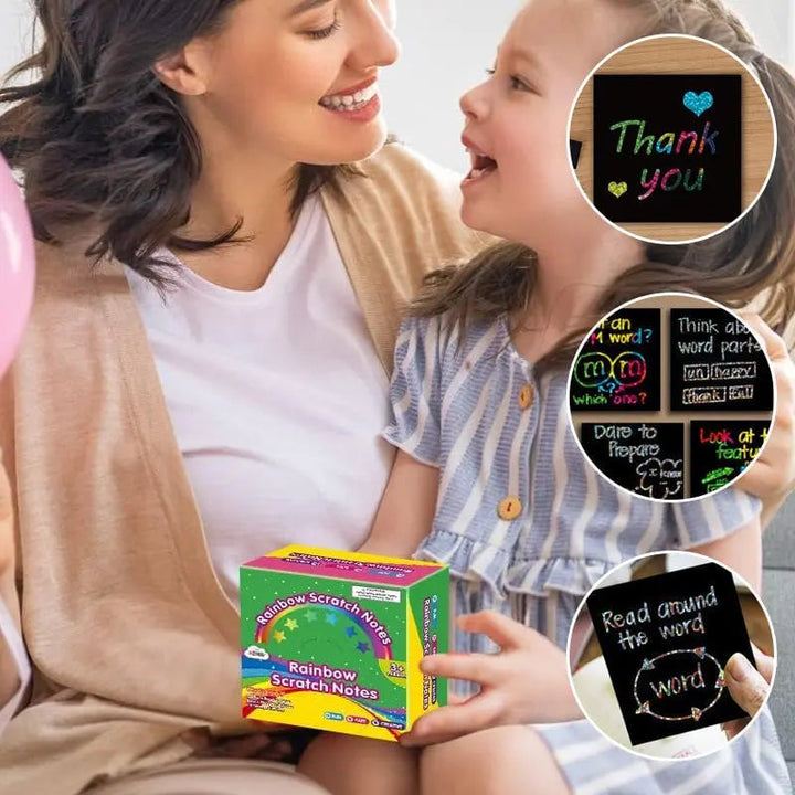 BowLift | 100 pieces scratch art set – Creative DIY fun for kids & adults