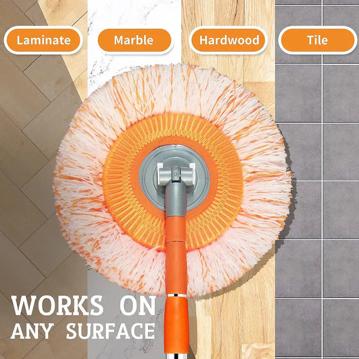 FlexiRein 360° Rotatable Microfiber Cleaning Mop | Bowlift