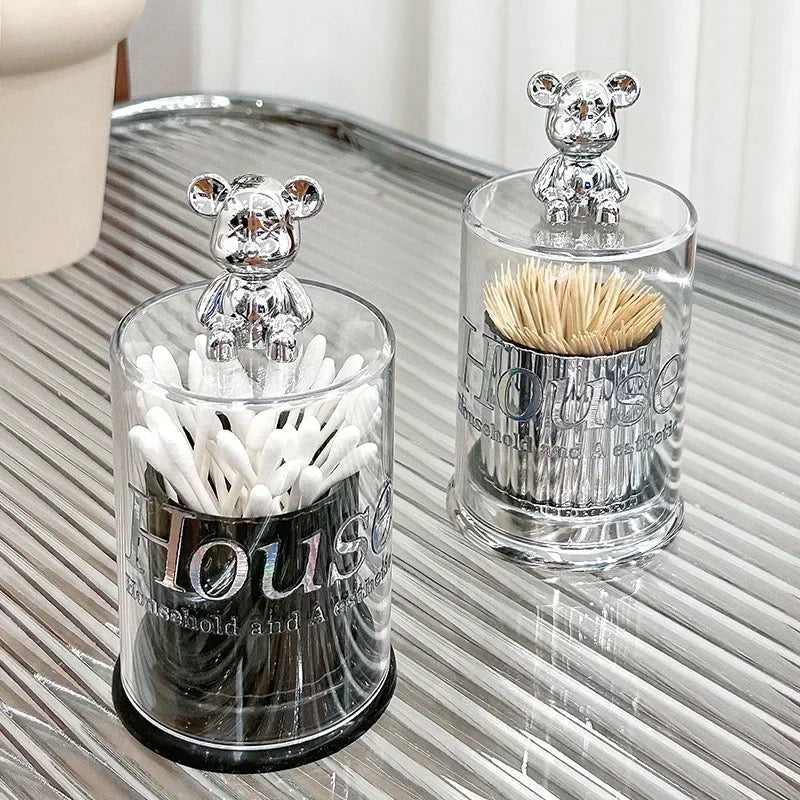Bear Toothpick Jar Bowlift