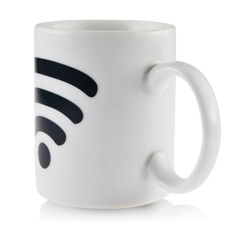 Wi-Fi Signal Magic Heat Sensitive Color Changing Ceramic Coffee Mug | Bowlift