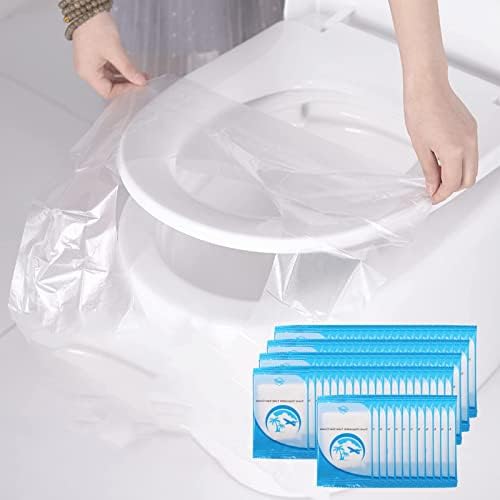 50 PCS Transparent Disposable Toilet Pads | Bowlift