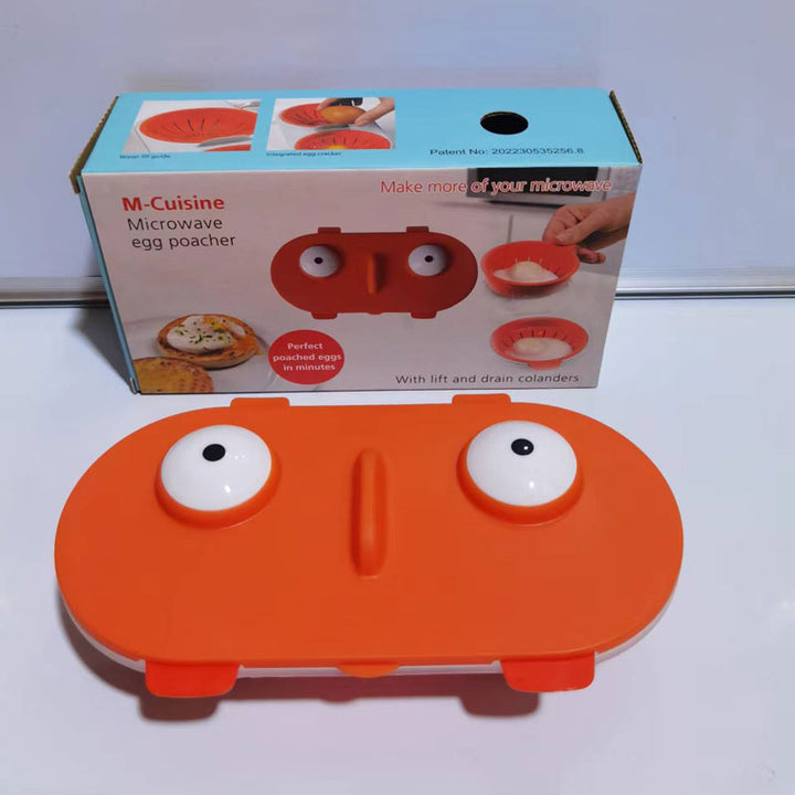 Microwave Egg Poacher Food Grade, 2-Cup Portable Egg Cooker | Bowlift