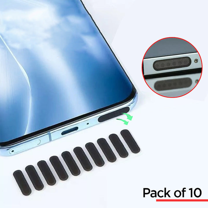 Mobile Phone Speaker Dustproof Net Stickers Pack Of 10 Bowlift