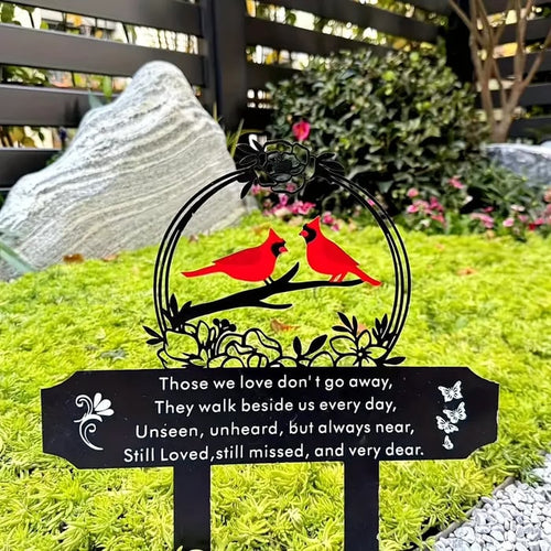BowLift | Metal Cardinal Cemetery Memorial Stake