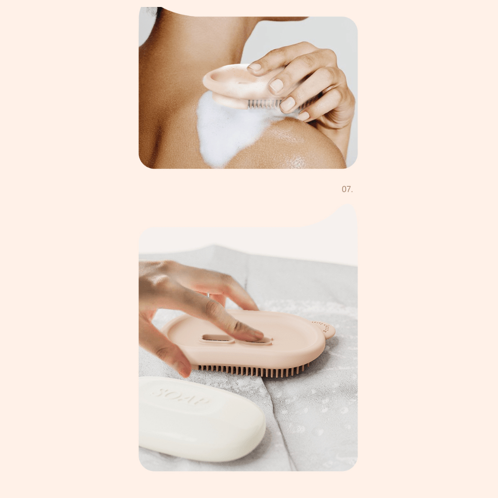 BowLift | Multi-functional soap box with bath brush