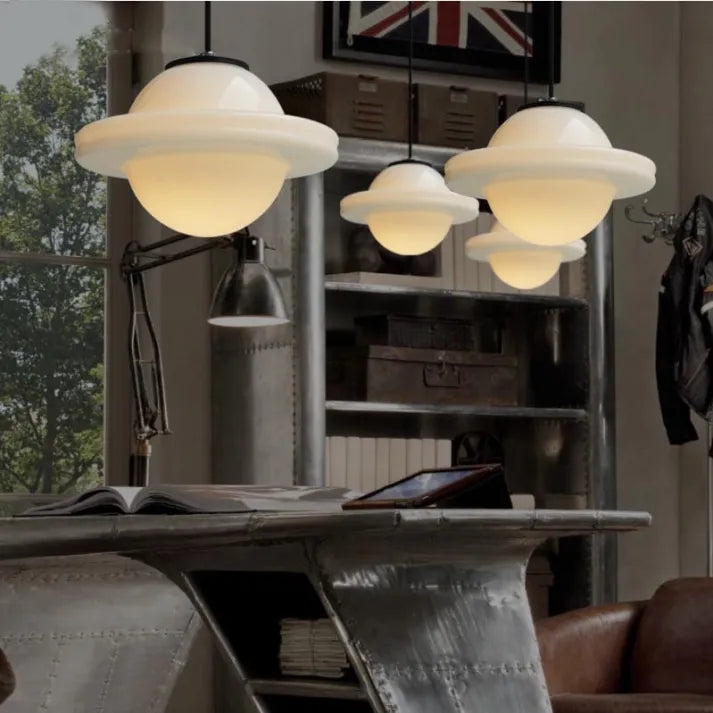 BowLift | GlasLuxe - Retro Geometrische Pendellamp