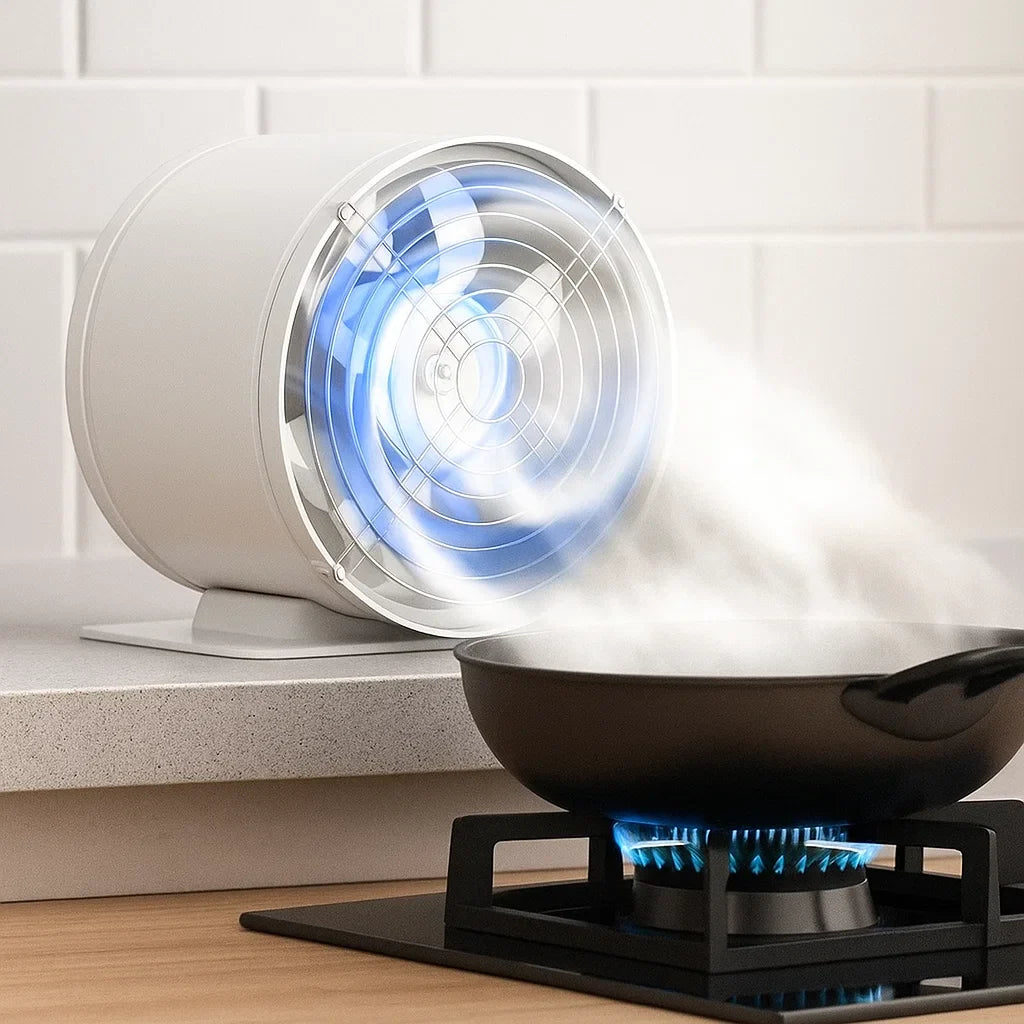 BowLift | Silent Extractor Fan Wall Metal Kitchen Air Vent