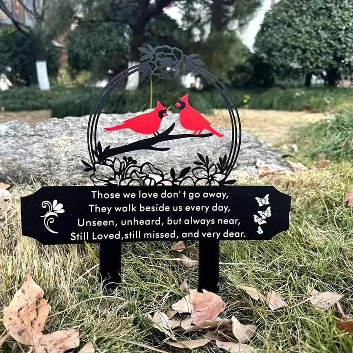 BowLift | Metal Cardinal Cemetery Memorial Stake