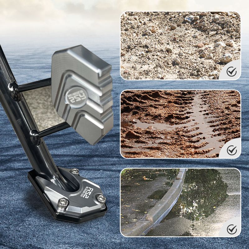 BowLift | Motorcycle kickstand foot side stand extension pad