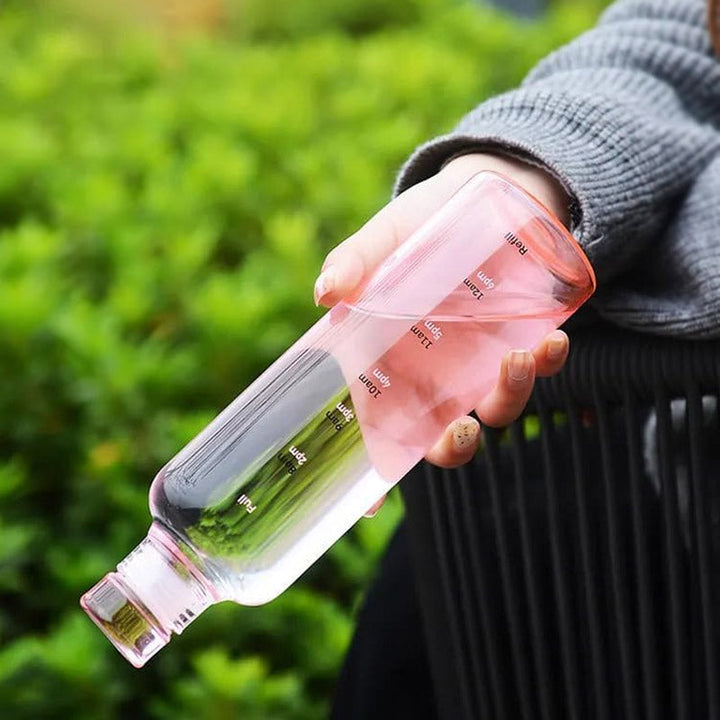 Plastic Water Bottles With Time Marker 500 ML Bowlift