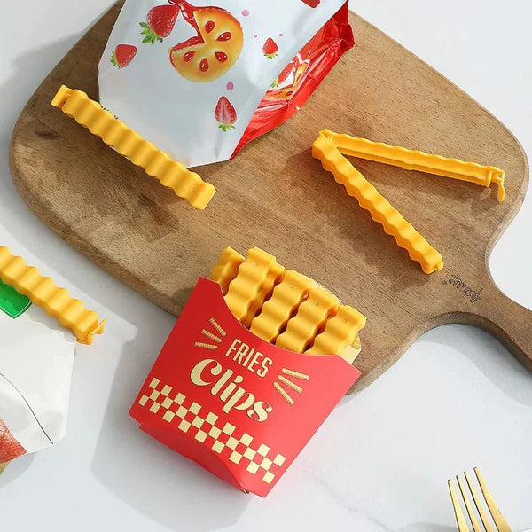 Magnetic French Fries Style Food Sealing Clips (12pcs) Bowlift