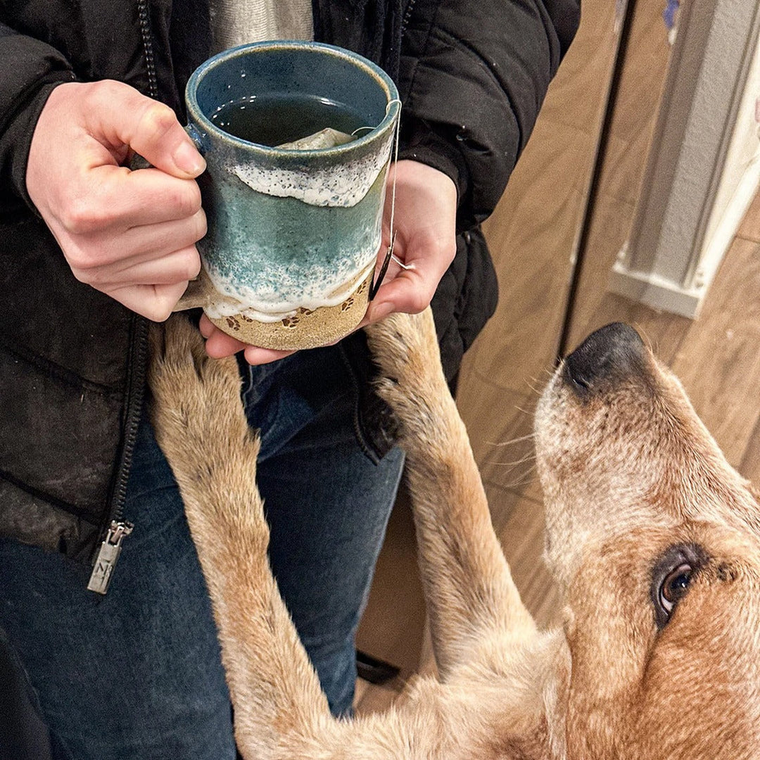 Paw 3D Printed Ceramic Shoreline Coffee Mug | Bowlift