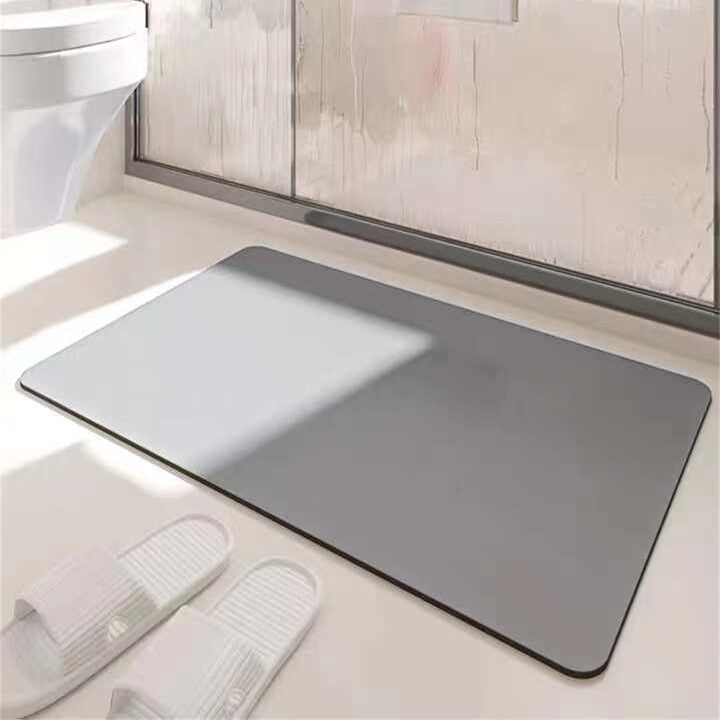 Solid Color Anti-Slip Bath Mat Soft Quick-Dry Washable Shower Mat | Bowlift