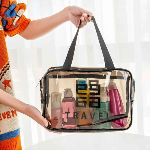 Travel Cosmetic Bag Organizer Transparent Bowlift