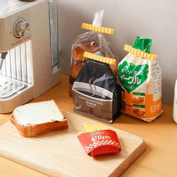 Magnetic French Fries Style Food Sealing Clips (12pcs) Bowlift