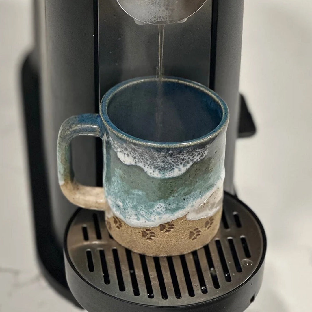 Paw 3D Printed Ceramic Shoreline Coffee Mug | Bowlift