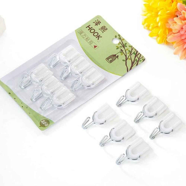 6Pcs Magic Sticky Hooks Bowlift