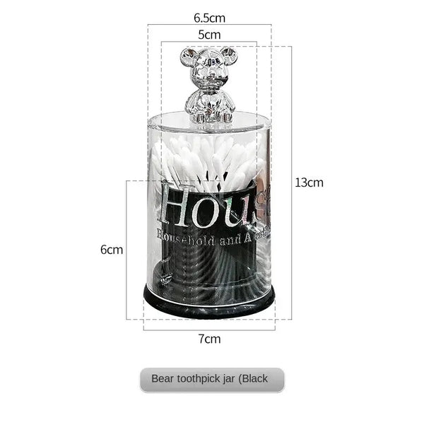 Bear Toothpick Jar Bowlift