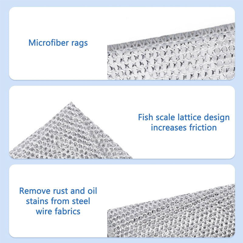 Wire Dishwashing Rags For Wet & Dry Pack of 5 Bowlift