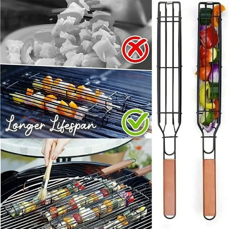 Non Stick BBQ Grilling Basket Bowlift