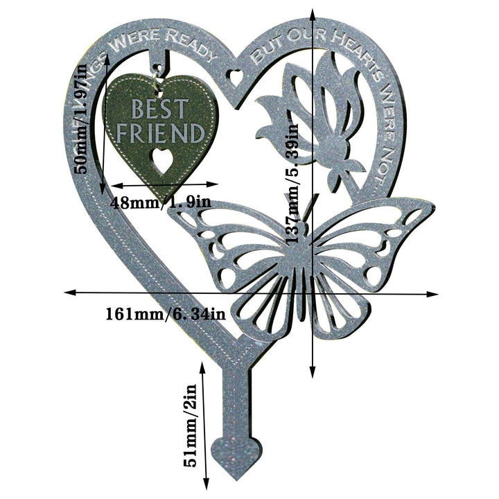 Memorial Gift Butterfly Ornament - Garden Memorial Plaque | Bowlift