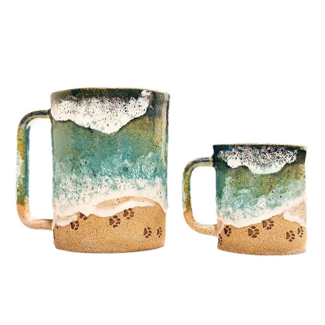 Paw 3D Printed Ceramic Shoreline Coffee Mug | Bowlift