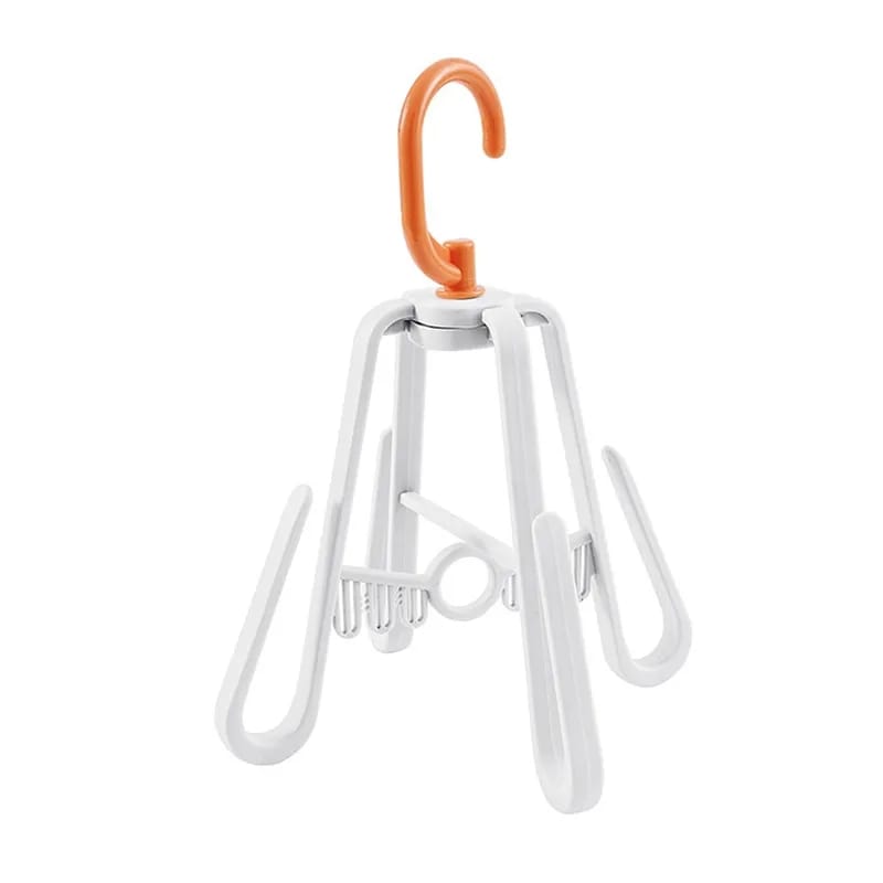 Rotating Shoe Drying Organizer Hanger with 4 Hooks Bowlift