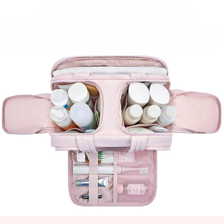BowLift | Large wide-open travel makeup bag