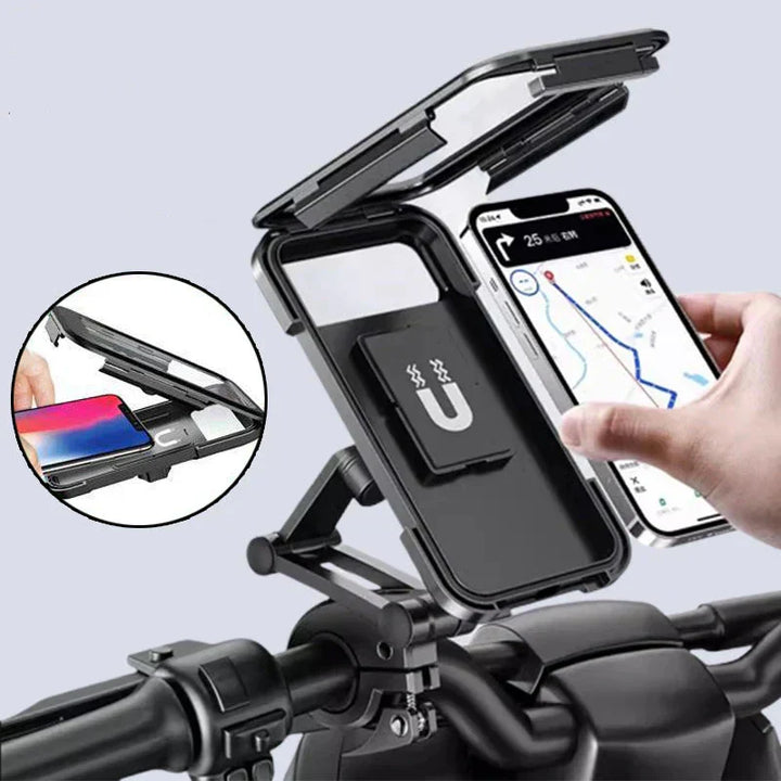 RideCharge Pro – Waterproof phone holder with USB and 15W wireless charging for bicycle and e-bike | Bowlift