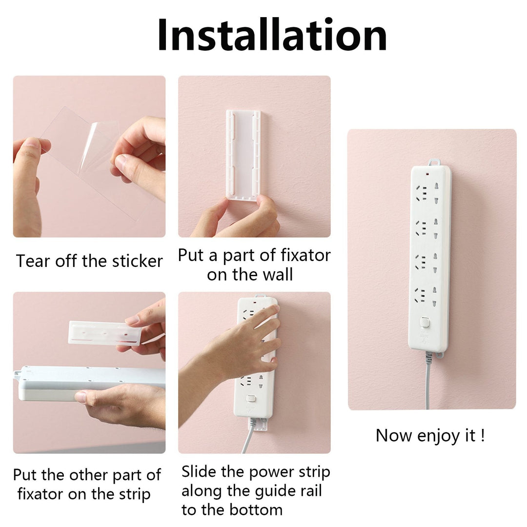 Self-Adhesive Punch-free Socket Fixer Holder | Bowlift