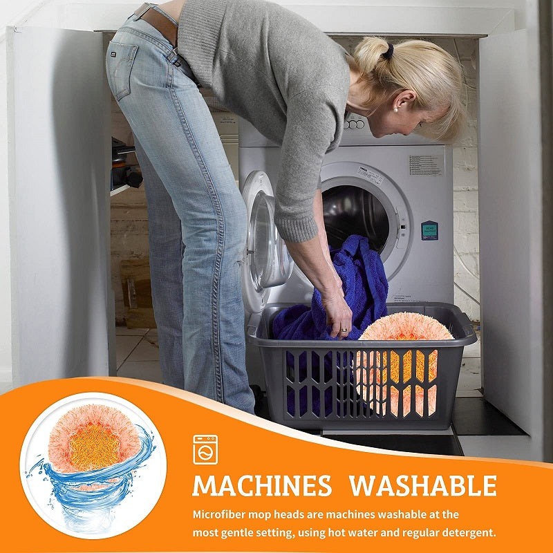 FlexiRein 360° Rotatable Microfiber Cleaning Mop | Bowlift