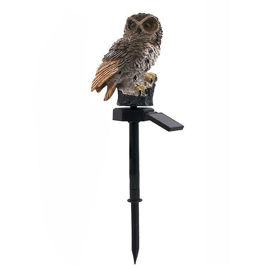 Garden Eagle Owl Parrot Statue LED Solar Light Outdoor Waterproof Lawn Lamp | Bowlift